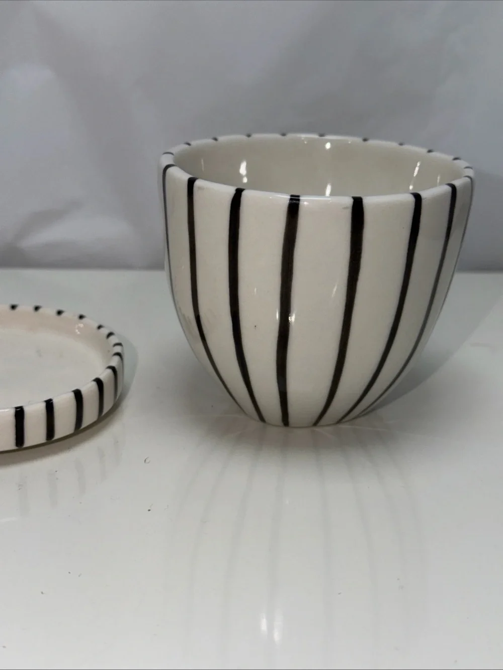Anthropologie Kinska Ceramics 2 Piece Planter w/ Dish